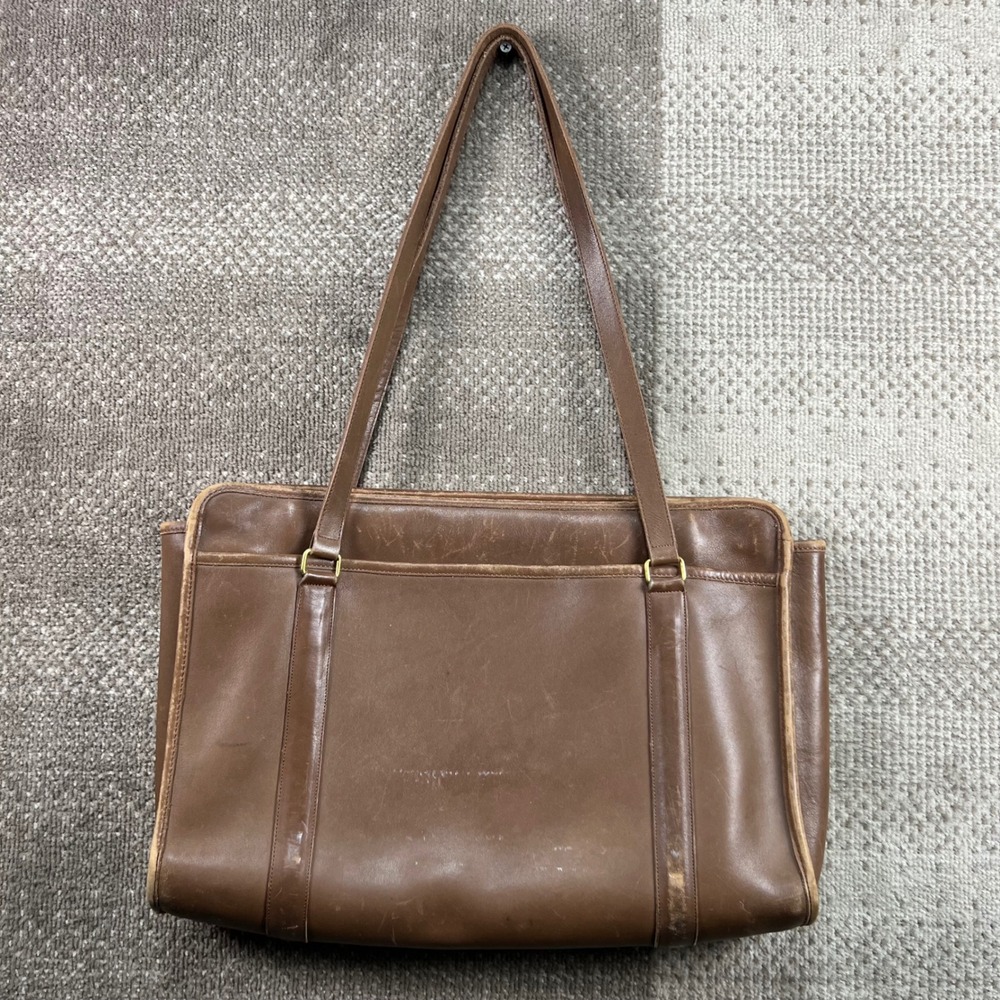 Vintage Coach Brown Leather Tote Bag Briefcase Made in USA 63158806
